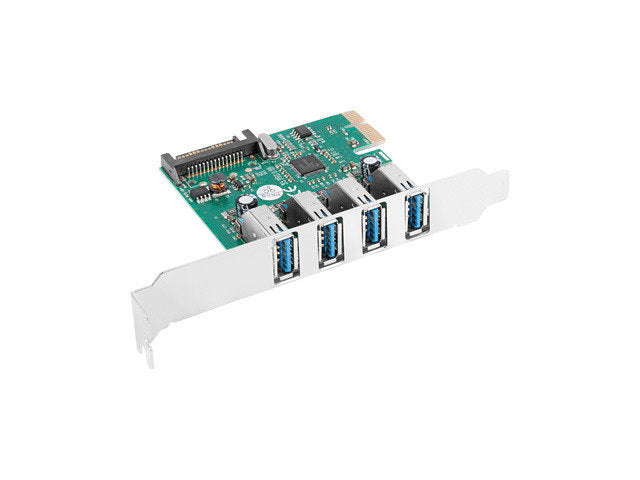 Tarjeta pci express Lanberg x1 a 4x USB tipo a 3.1 gen1 low profile