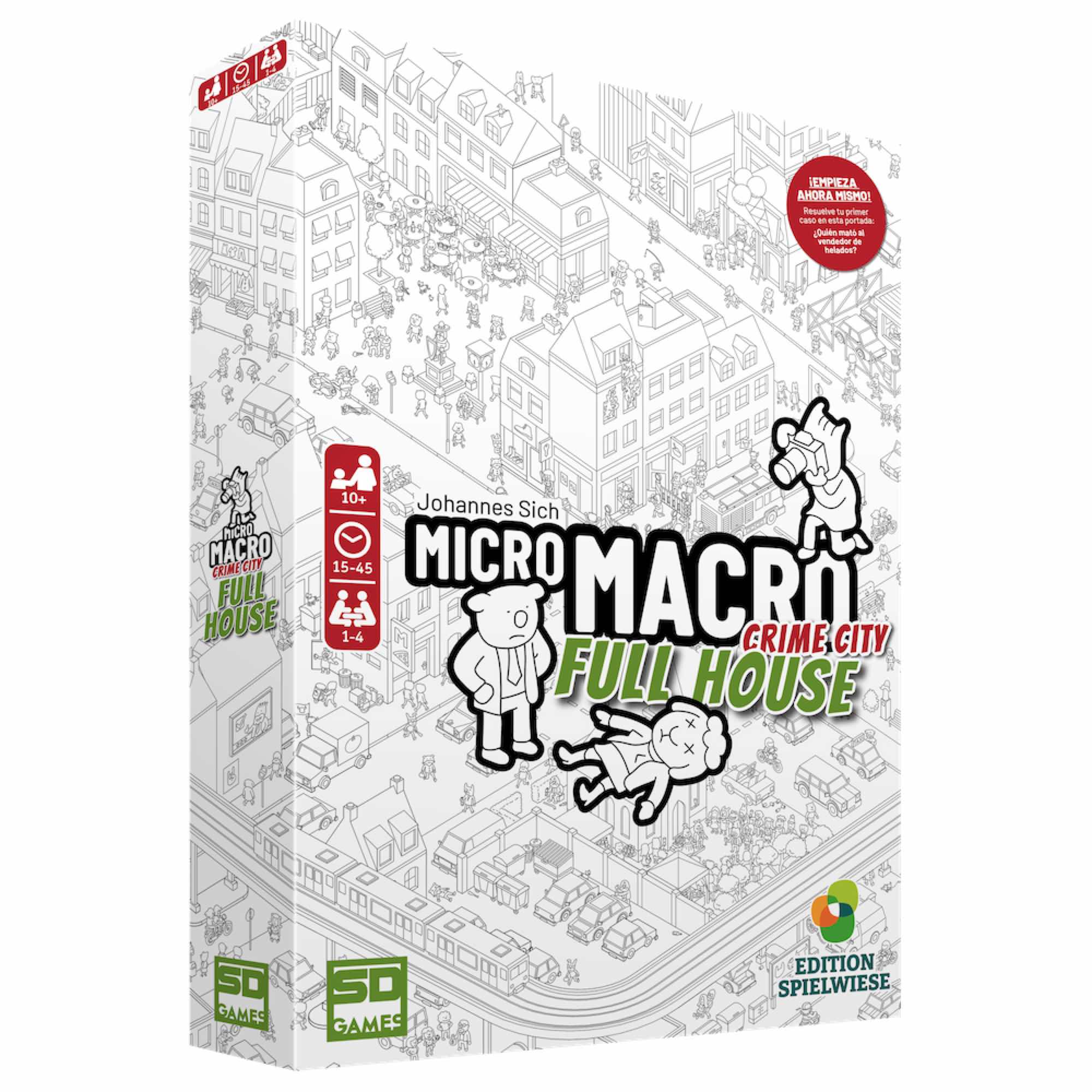 Juego de mesa micro macro full house PEGI 10