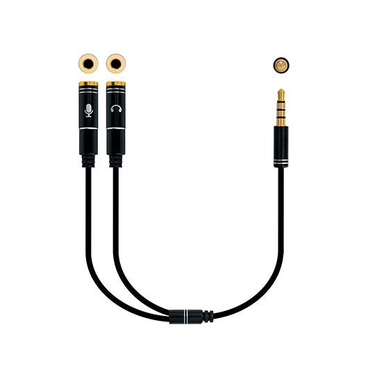Cable audio 1xjack - 3.5 to 2xjack - 3.5 0.3m (Ref: DSP0000005475)