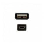 Cable USB 2.0 Nanocable 10.01.0400/ USB Macho - MiniUSB Macho/ 50cm/ Negro