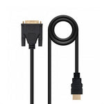Cable HDMI Nanocable 10.15.0502/ DVI Macho - HDMI Macho/ 1.8m/ Negro