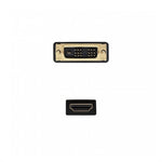 Cable HDMI Nanocable 10.15.0502/ DVI Macho - HDMI Macho/ 1.8m/ Negro