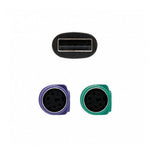 Adaptador USB a 2 x ps - 2 Nanocable 15cm · macho - hembra · negro