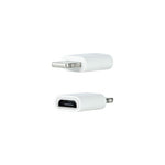 Adaptador Micro USB 2.0 Lightning Nanocable 10.10.4100/ Micro USB Hembra - Lightning Macho/ Blanco