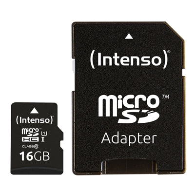 Tarjeta memoria micro sd Intenso 16GB uhs - i cl10 + adaptador sd