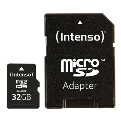 Tarjeta memoria micro sd Intenso 32GB cl10 + adaptador sd