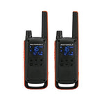 Walkie talkie Motorola tlkr - t82 negro packs 2 pmr446 · 10km · 16 canales · clip cinturon