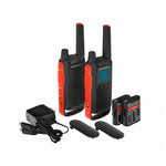 Walkie talkie Motorola tlkr - t82 negro packs 2 pmr446 · 10km · 16 canales · clip cinturon
