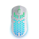 Mouse ratón mars gaming mmw3 óptico wireless inalámbrico 6 botones 3200ppp blanco