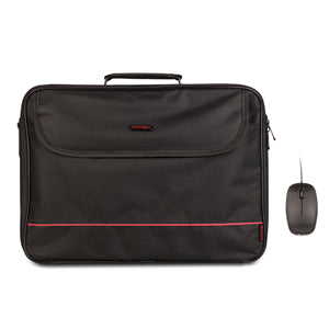 Maletín + Ratón Monray Bureau Kit para Portátiles hasta 16"/ Negro