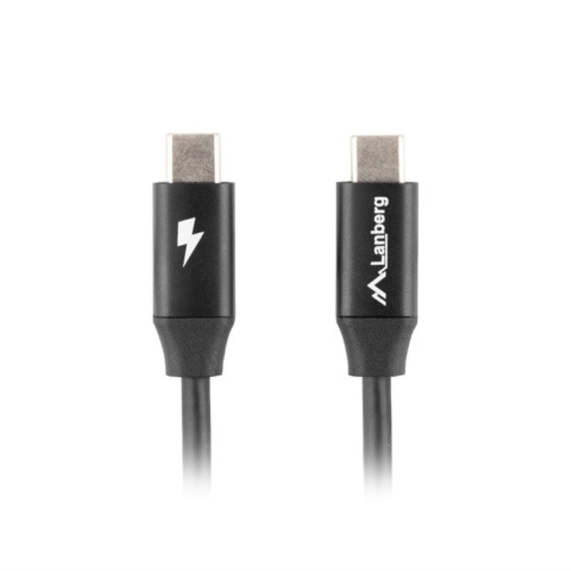 Cable USB tipo c Lanberg macho · macho carga rápida Negro