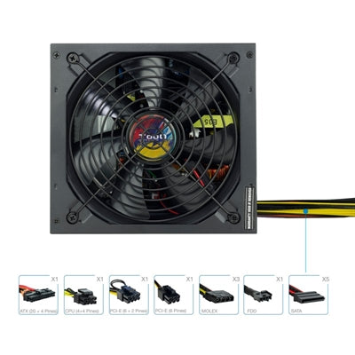 Fuente de alimentación TooQ tqapolo - 650sp ATX 650w