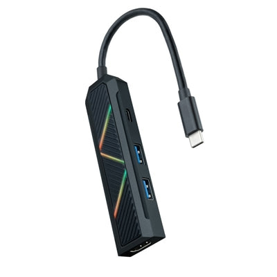 Hub Nanocable 4 en 1 USB tipo c · USB · HDMI · 15cm · macho - hembra