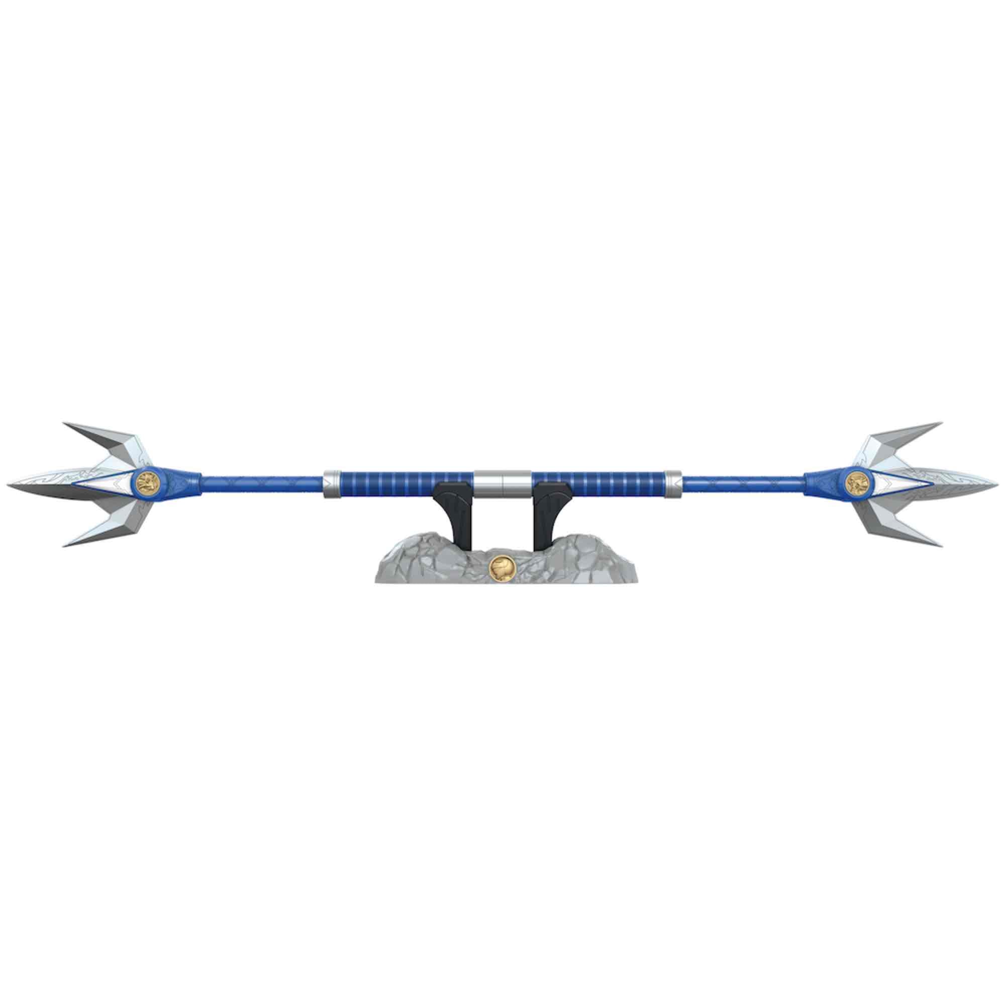 Replica Hasbro escala 1:1 blue ranger lanza de poder deluxe power rangers lightning collection