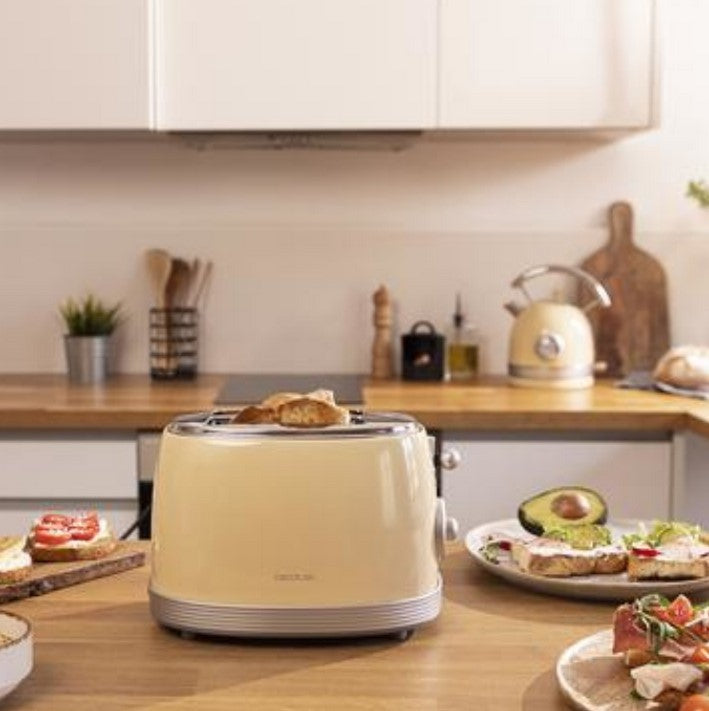 Tostadora Cecotec toast and taste 800 vintage light Amarillo #amarillo