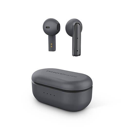 Auriculares micro energy sistem style 4 bluetooth 5.0 hasta 25h mic. integrado USB c Grafito #grafito