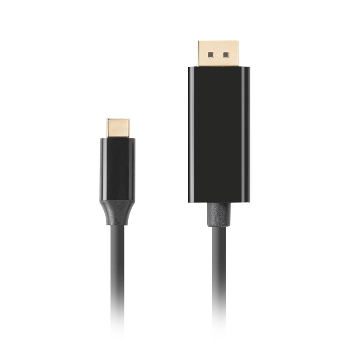 Cable USB tipo c a displayport 4K Lanberg macho · macho Negro