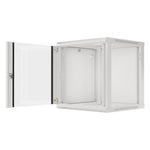 Armario rack Lanberg 12u 600x600x368 auto ensamblado 19 pulgadas hasta 60kg gris