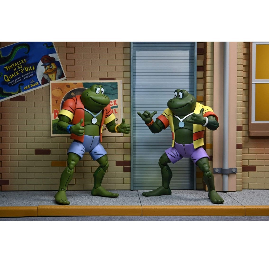 Pack 2 figuras Neca ranas napoleon & atilla 18 cm scale action figure tmnt cartoon re - run
