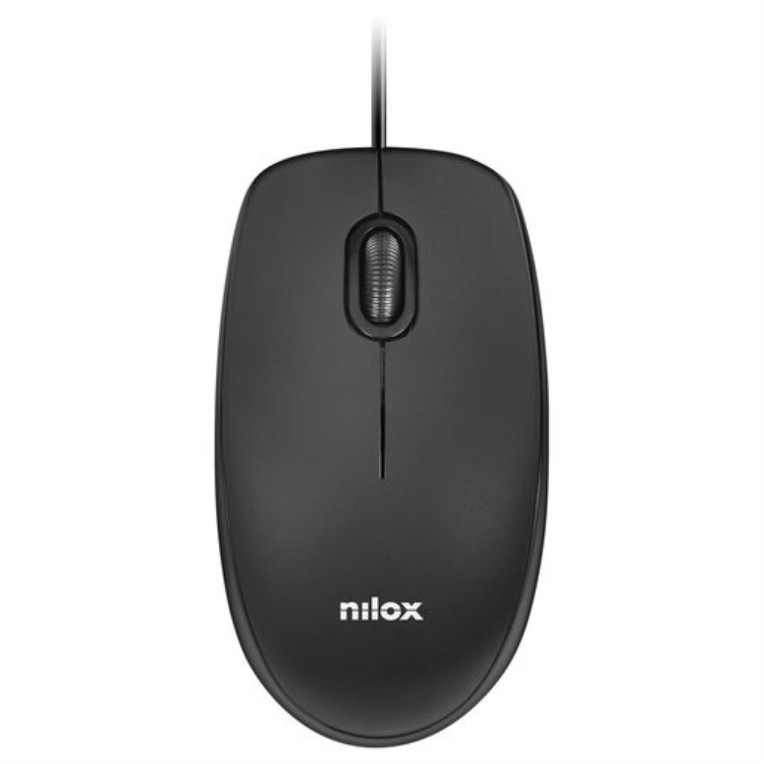 Mouse ratón Nilox mousb1003 USB 1600 dpi negro