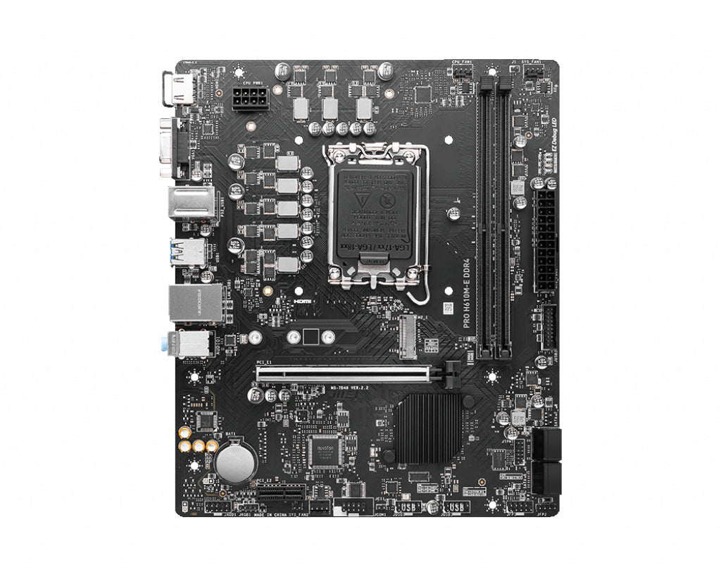 Placa base Msi 1700 pro h610m - e DDR4 ATX · 2x DDR4 · 4x sata3 · 2x USB 3.2 · 4x USB 2.0 911 - 7d48 - 007