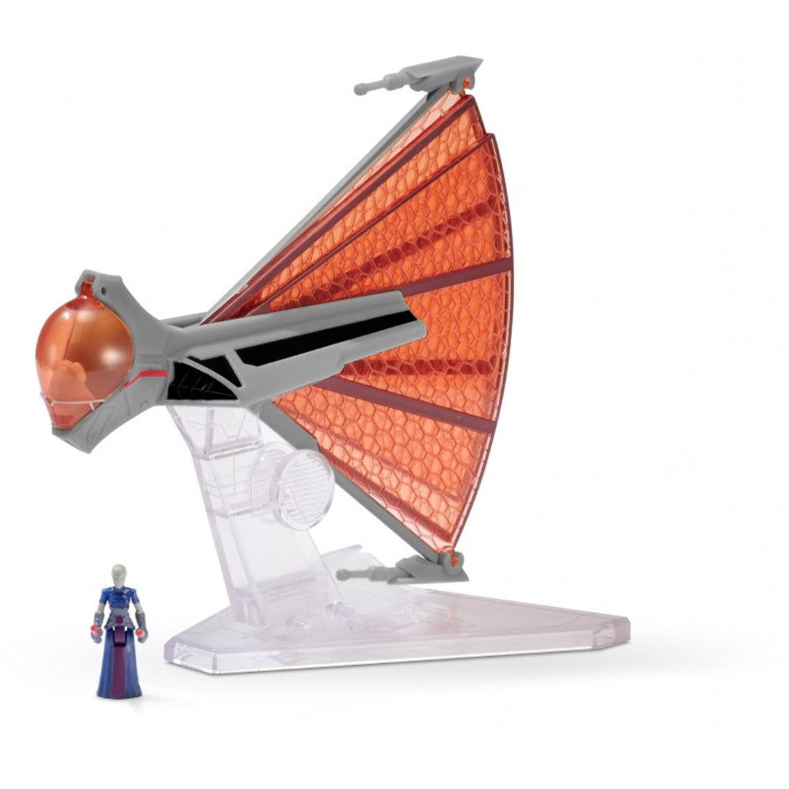 Figura Jazwares star wars nave 8cm ginivex class starfighter y figura