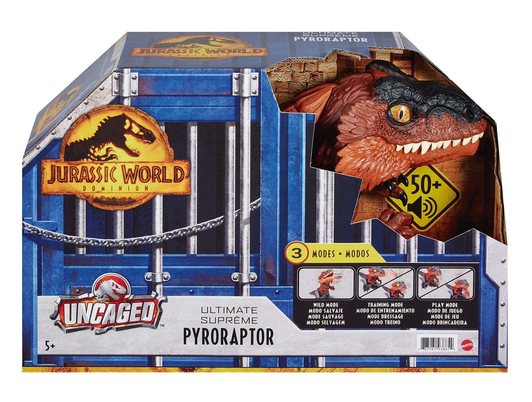 Figura mattel jurassic world dinosaurio desenjaulado