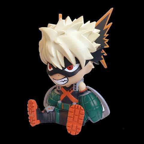 Figura hucha Plastoy my hero academia katsuki bakugo tirelire re - run 18cm