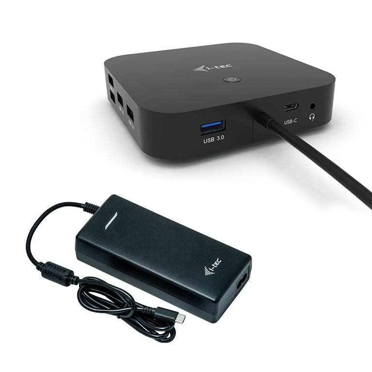 Docking station con adaptador de corriente universal i - tec USB - c HDMI dp con de corriente 100 w