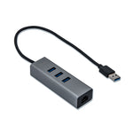 Hub i - tec USB 3.0 con 3 puertos USB 3.0 y ethernet glan rj - 45