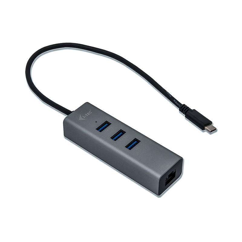 Hub i - tec USB - c con 3 puertos USB 3.0 y ethernet glan rj - 45