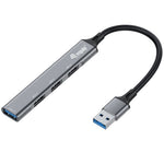 Hub USB Equip life 1 x USB 3.0 - 3 x USB 2.0 - aluminio