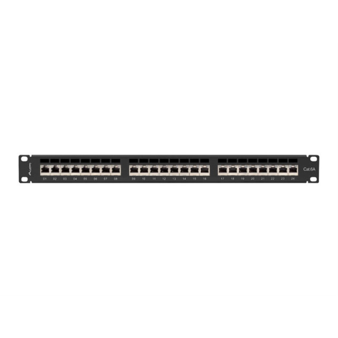 Patch panel Lanberg 24 puertos 1u cat.6a ftp 19 pulgadas negro