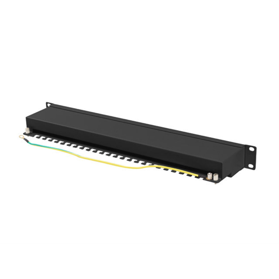 Patch panel Lanberg 24 puertos 1u cat.6a ftp 19 pulgadas negro