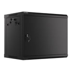Armario Lanberg mural rack 19 pulgadas 9u · 600x450 negro