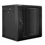 Armario Lanberg mural doble sección rack 19 pulgadas 12u - 600x600 negro