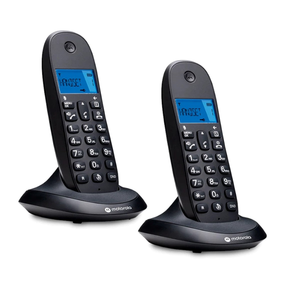 Teléfono fijo inalámbrico Motorola c1002 cb+ negro
