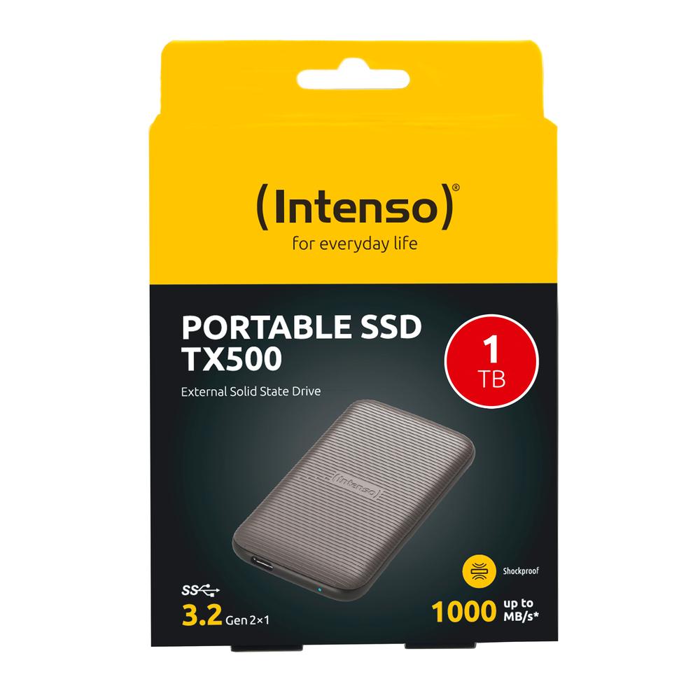 Disco duro externo solido SSD Intenso tx500 1TB USB - c