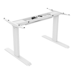 Signa estructura ajustable para escritorio doble motor y 3 segmentos blanca