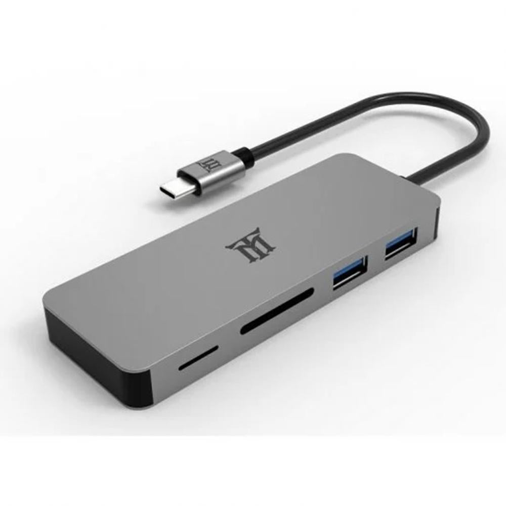 Hub USB tipo c Maillon premium 2 x USB 3.2 - 1 x USB tipo c - micro sd - sdxc