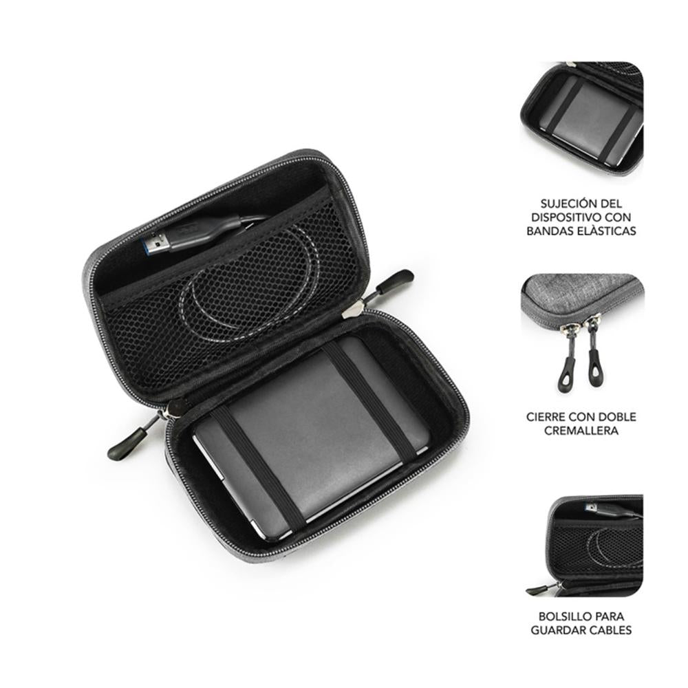Funda Subblim HDD business case para disco duro 2.5 pulgadas gris