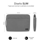Funda Subblim urban laptop sleeve para portatil 15.6 pulgadas gris