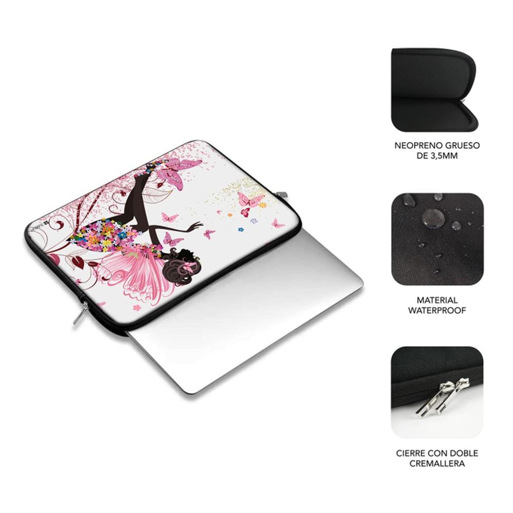 Funda Subblim trendy sleeve para portátil 13.3 pulgadas - 14 pulgadas neo hada