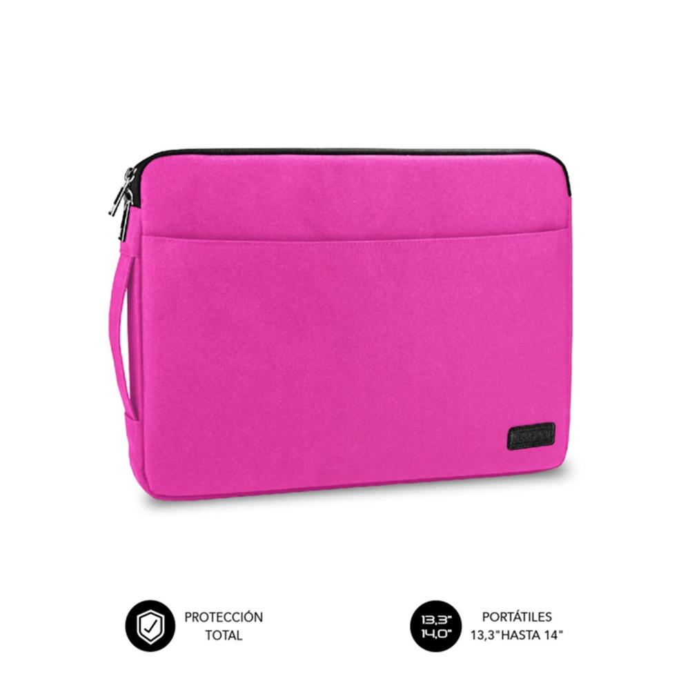 Funda Subblim urban laptop sleeve para portátil 13.3 pulgadas - 14 pulgadas rosa