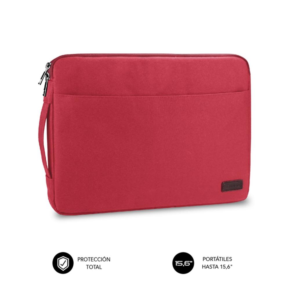 Funda Subblim urban laptop sleeve para portátil 15.6 pulgadas rojo