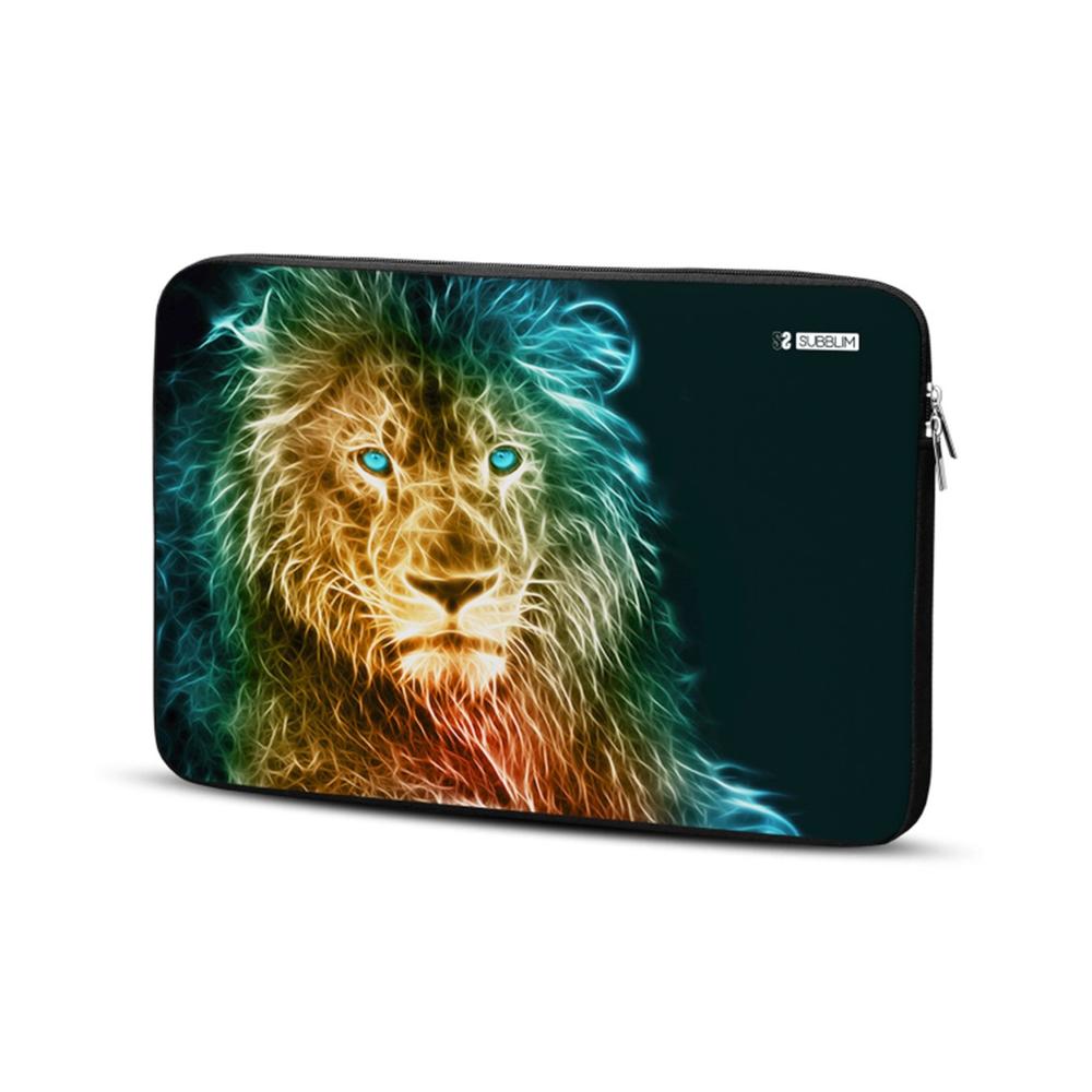 Funda Subblim trendy sleeve para portátil 15.6 pulgadas neo leon