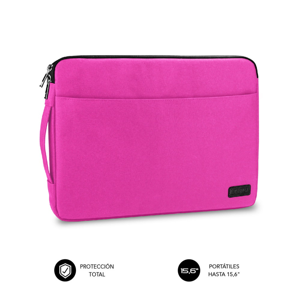 Funda Subblim urban laptop sleeve para portátil 15.6 pulgadas rosa
