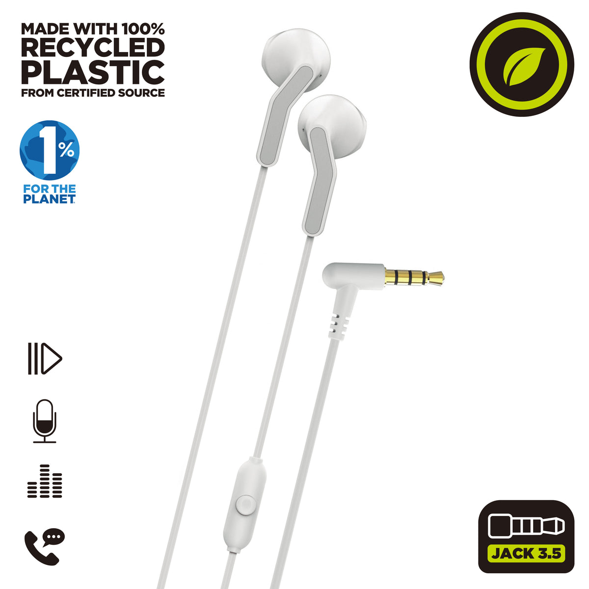 Auriculares Muvit e56 blanco
