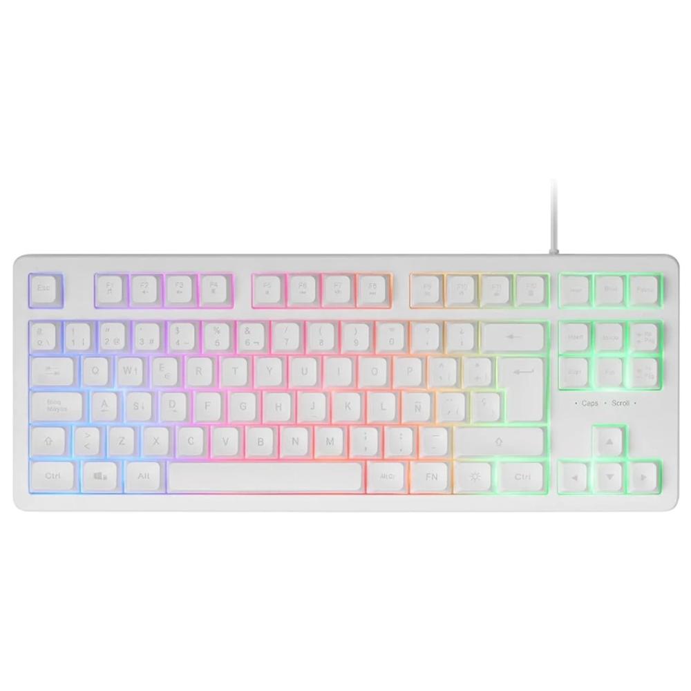 Teclador mars gaming mk023 tkl frgb USB 2.0 Blanco #blanco