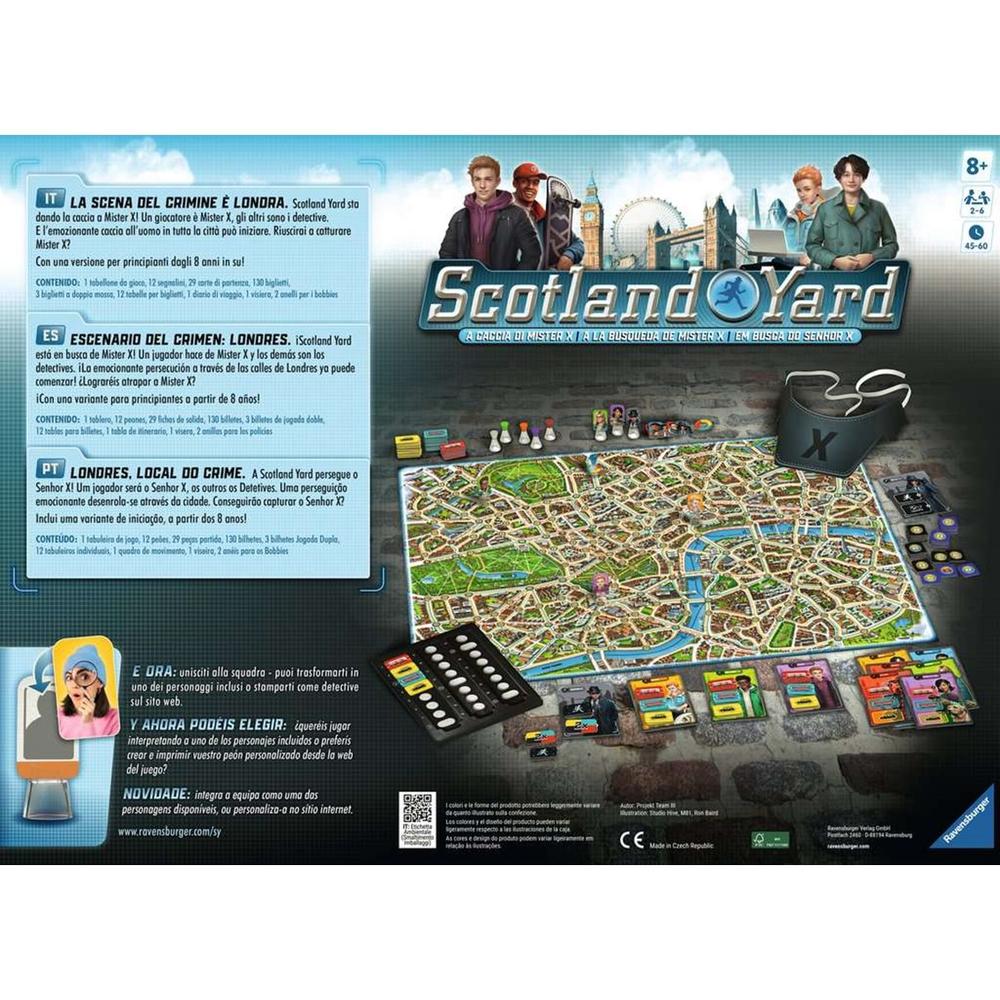 Juego de mesa Ravensburger scotland yard refresh 40º